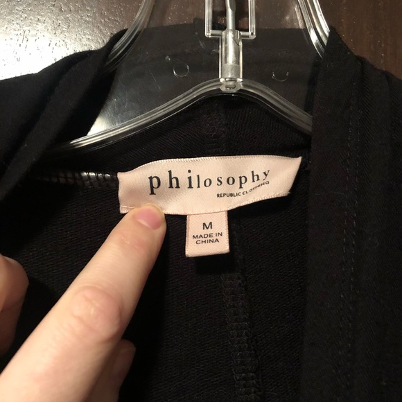 Women’s Black Philosophy Cardigan - Picture 2 of 4